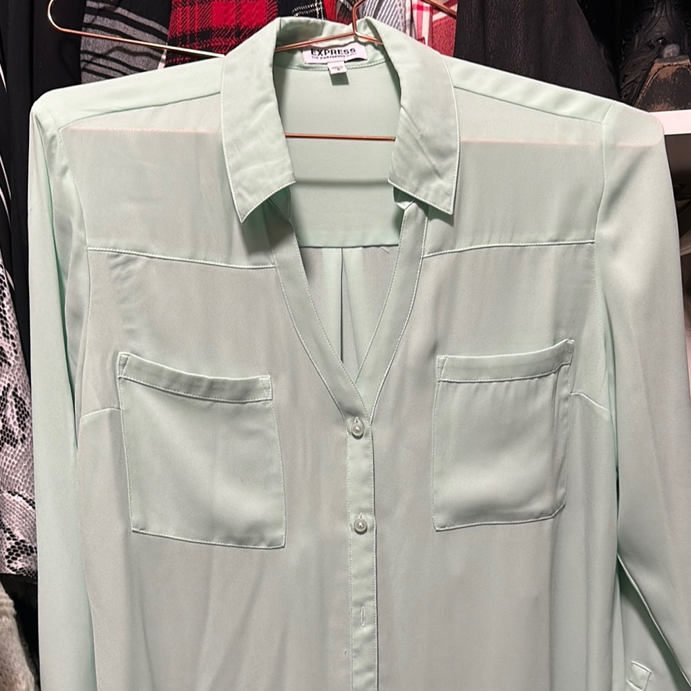Express Mint Green Blouse